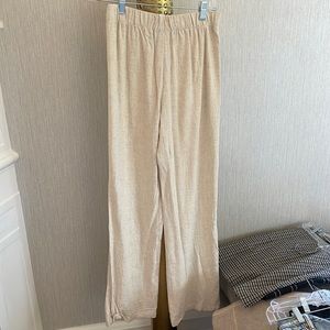 Cream Shein beach pants